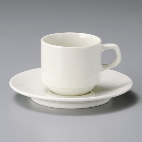 94841-051 白粉引(黒斑点)スタックコーヒー碗|業務用食器カタログ陶里30号