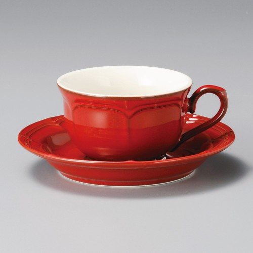 94859-051 ウﾞィンテージレッド紅茶碗|業務用食器カタログ陶里30号