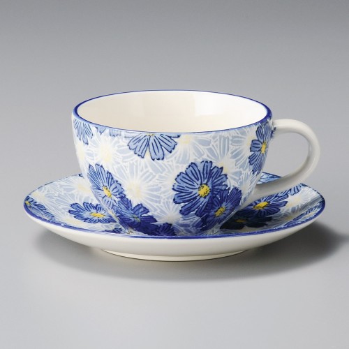 94957-251 華々ブルーコーヒー碗|業務用食器カタログ陶里30号