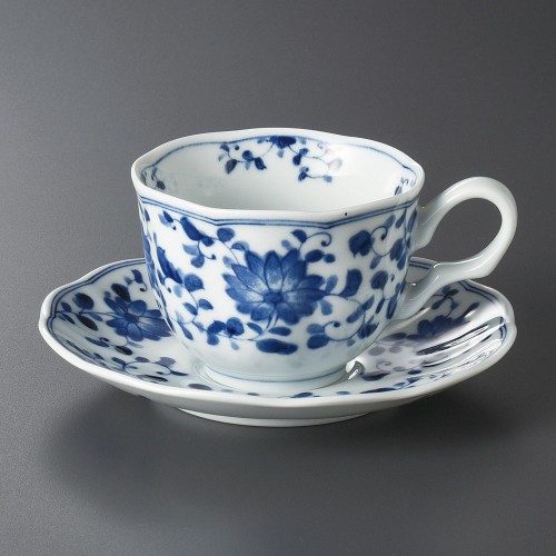 94972-361 菊唐草コーヒー皿|業務用食器カタログ陶里30号