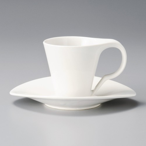 95004-401 モデルホワイトコーヒー受皿|業務用食器カタログ陶里30号