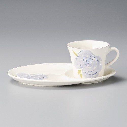 95017-051 ブルーローズコーヒー碗(軽量)|業務用食器カタログ陶里30号