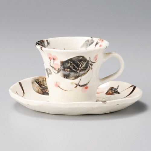 95046-451 志野山帰来コーヒー受皿|業務用食器カタログ陶里30号