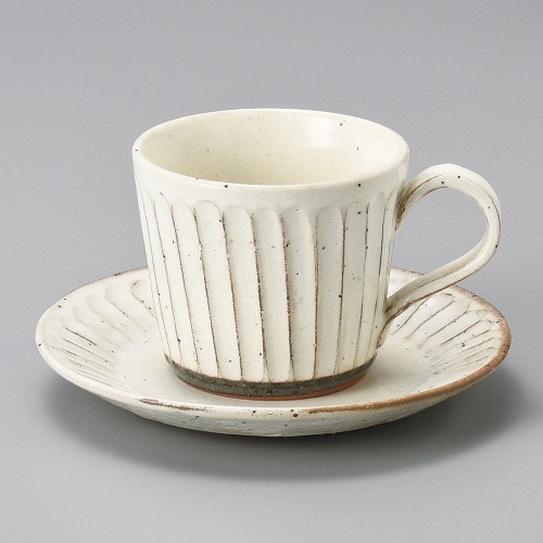95145-361 粉引そぎコーヒー受皿|業務用食器カタログ陶里30号
