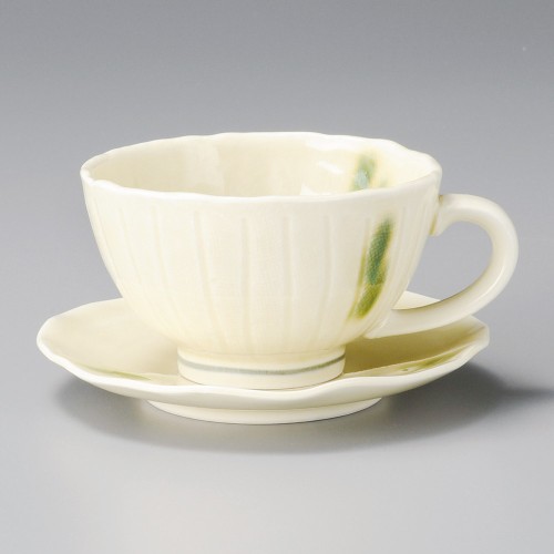 95205-311 黄釉織部流しスープ碗(強化)|業務用食器カタログ陶里30号