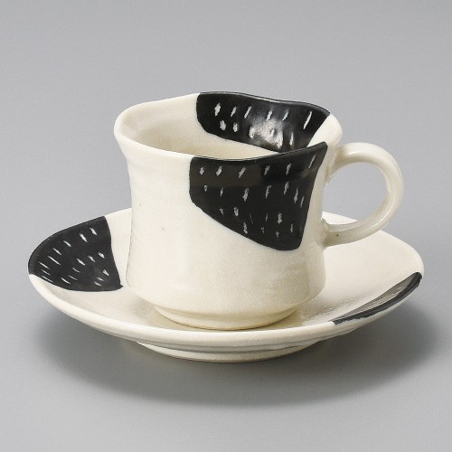 95240-021 黒カスリコーヒー皿|業務用食器カタログ陶里30号