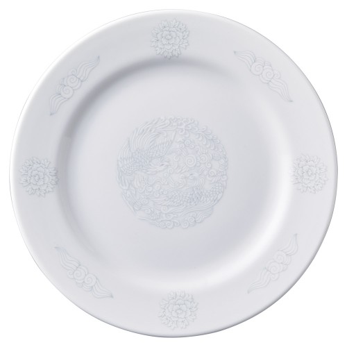 97030-591 白盛鳳凰 リム玉9吋丸皿|業務用食器カタログ陶里30号