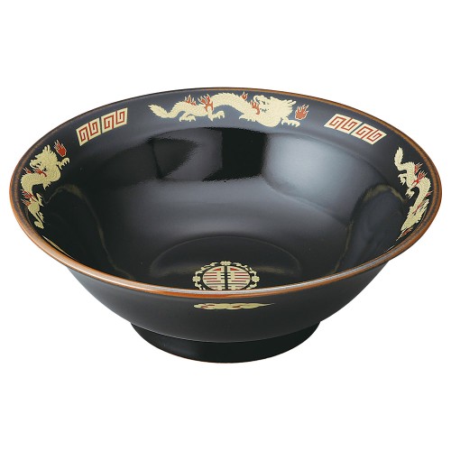 97205-251 天目金彩竜 リム付高台8.0丼|業務用食器カタログ陶里30号