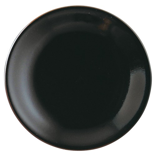 97805-111 柚子黒天目 6.5皿|業務用食器カタログ陶里30号