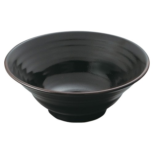 97821-111 柚子黒天目 六兵衛7.0丼|業務用食器カタログ陶里30号