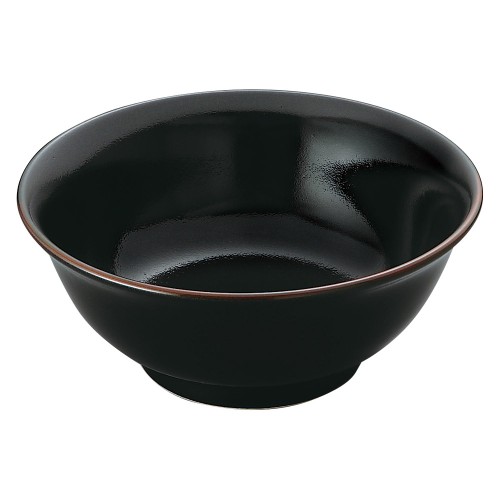 97823-111 柚子黒天目 6.3高台丼|業務用食器カタログ陶里30号