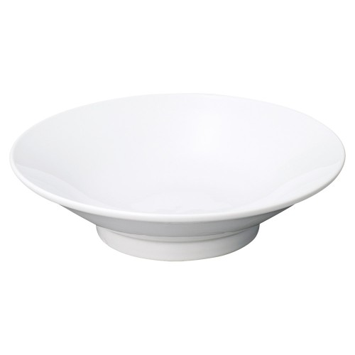 98160-081 ニューチャイナ 白切立高台23㎝浅丼|業務用食器カタログ陶里30号