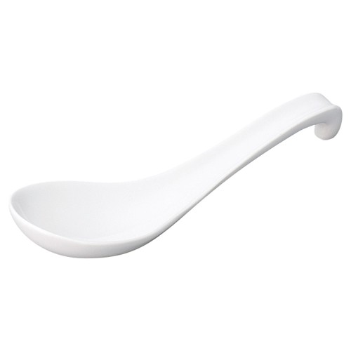 98168-081 ニューチャイナ 白強化ラーメンレンゲ|業務用食器カタログ陶里30号