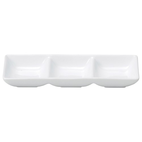 98247-591 リーバイ 3ッ仕切薬味皿|業務用食器カタログ陶里30号