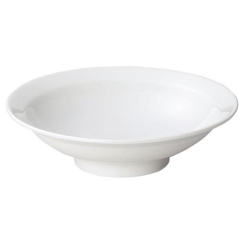 98616-081 白中華 9.0丸高台皿|業務用食器カタログ陶里30号