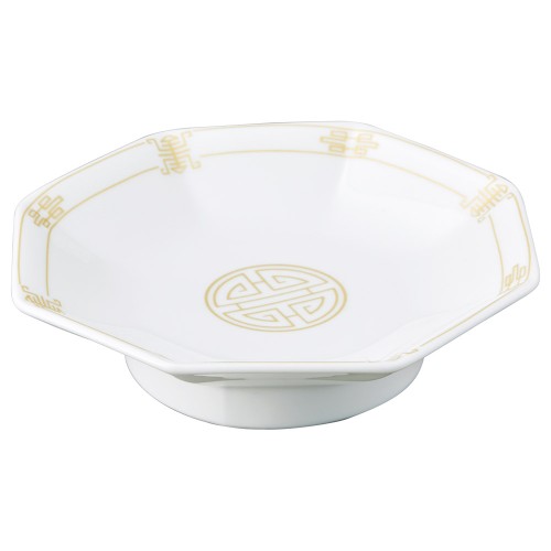 98812-671 強化磁器 珠洛 7 1/2吋八角高台皿|業務用食器カタログ陶里30号