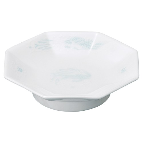 98865-331 花蓮(スーパーホワイト) 6.5八角高台皿|業務用食器カタログ陶里30号