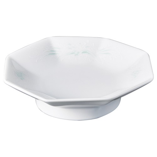 98960-671 強化磁器 スーパーチャイナ翠唐鳳 7 1/2吋八角高台皿|業務用食器カタログ陶里30号