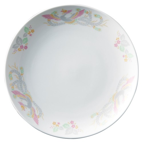99020-671 強化磁器 紅鳳華 8吋メタ皿|業務用食器カタログ陶里30号