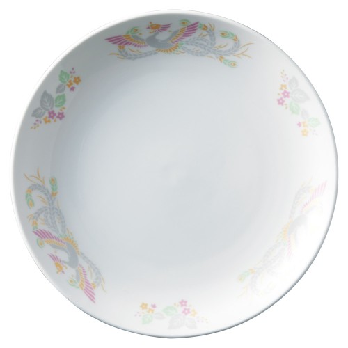 99021-671 強化磁器 紅鳳華 9吋メタ皿|業務用食器カタログ陶里30号