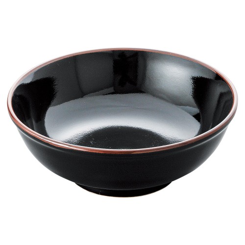 99276-181 高級うるし天目 7.0腰張丼|業務用食器カタログ陶里30号