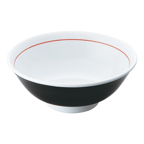 99462-181 黒巻反6.5高台丼|業務用食器カタログ陶里30号