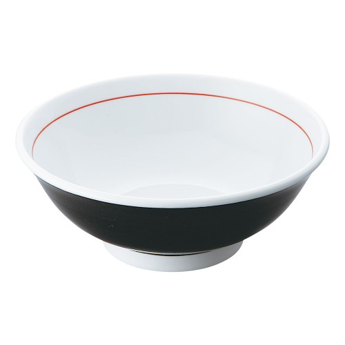 99463-181 黒巻反6.8高台丼|業務用食器カタログ陶里30号