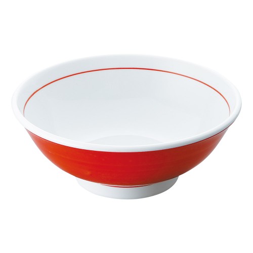 99466-181 赤巻反6.8高台丼|業務用食器カタログ陶里30号