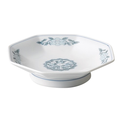99816-331 桃源郷 6.5八角高台皿|業務用食器カタログ陶里30号