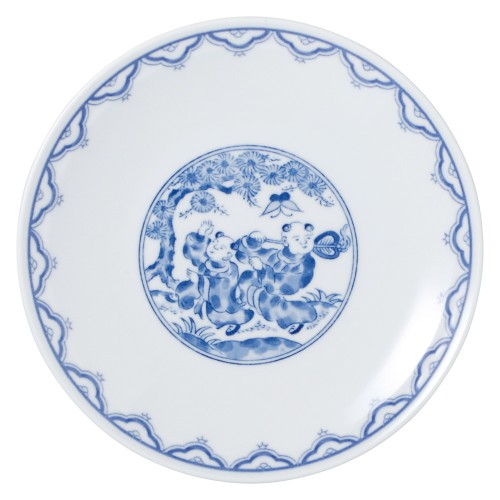 99856-161 青地唐子 6.0皿|業務用食器カタログ陶里30号
