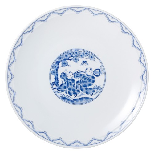 99858-161 青地唐子 9.0皿|業務用食器カタログ陶里30号