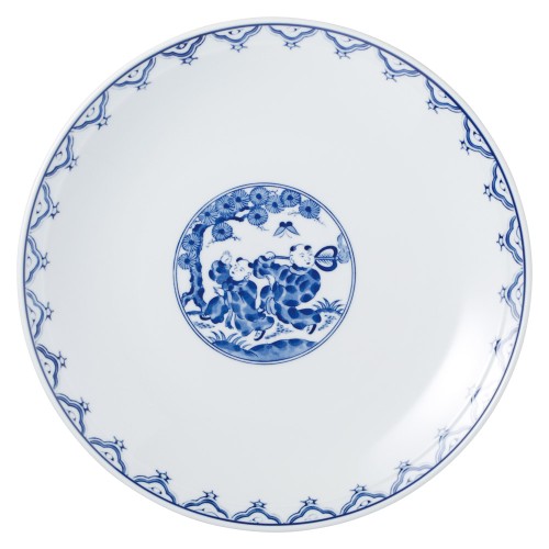 99859-161 青地唐子 10.0皿|業務用食器カタログ陶里30号