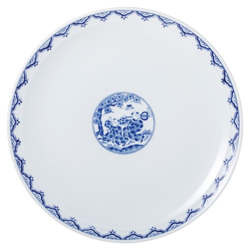 99862-161 青地唐子 13.0皿|業務用食器カタログ陶里30号
