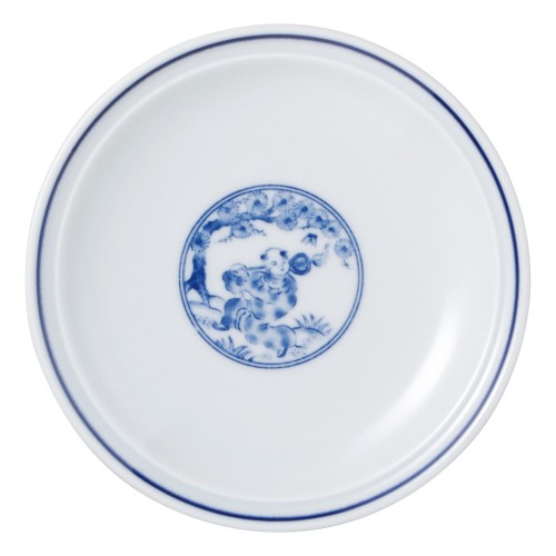 99867-161 青地唐子 4.5皿|業務用食器カタログ陶里30号