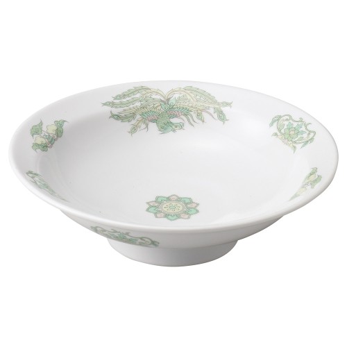 A0004-021 緑鳳竜 7.0丸高台皿|業務用食器カタログ陶里30号