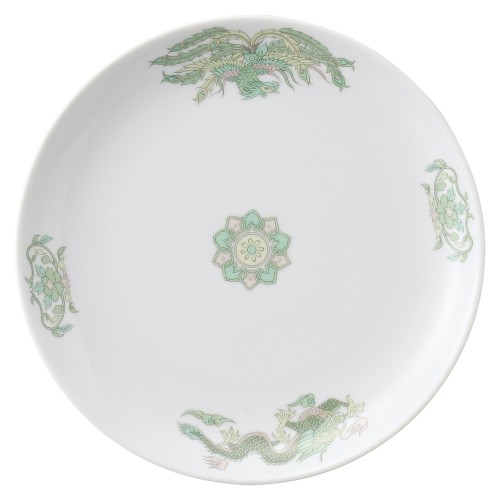 A0019-021 緑鳳竜 8吋メタ皿|業務用食器カタログ陶里30号