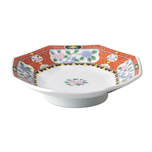 A0210-181 紅華祥 八角シューマイ皿|業務用食器カタログ陶里30号
