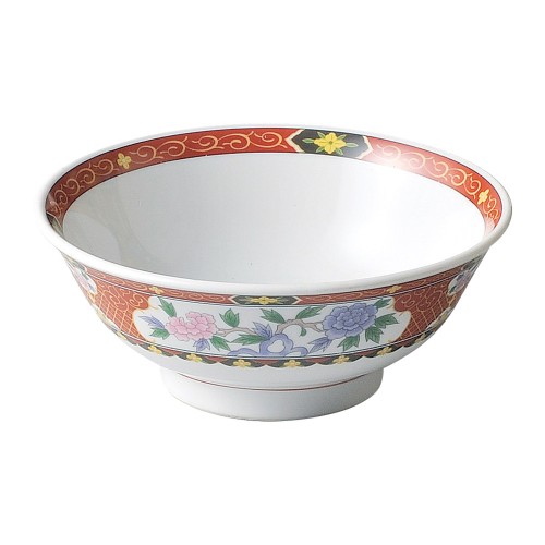 A0211-181 紅華祥 6.3反高台丼|業務用食器カタログ陶里30号