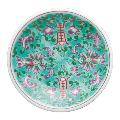 A0231-181 緑彩宝華 3.0皿|業務用食器カタログ陶里30号