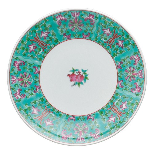 A0232-181 緑彩宝華 7.0皿|業務用食器カタログ陶里30号