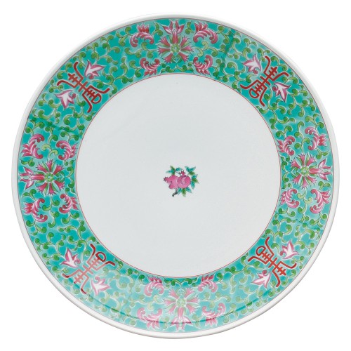 A0235-181 緑彩宝華 10.0皿|業務用食器カタログ陶里30号