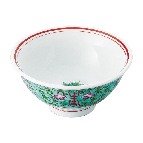 A0244-181 緑彩宝華 スープ碗|業務用食器カタログ陶里30号