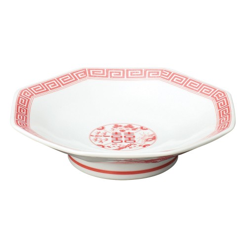 A0340-281 赤銅判竜 八角シューマイ皿|業務用食器カタログ陶里30号