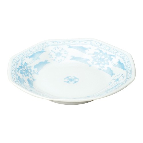 A0411-121 青蘭 八角シューマイ皿|業務用食器カタログ陶里30号