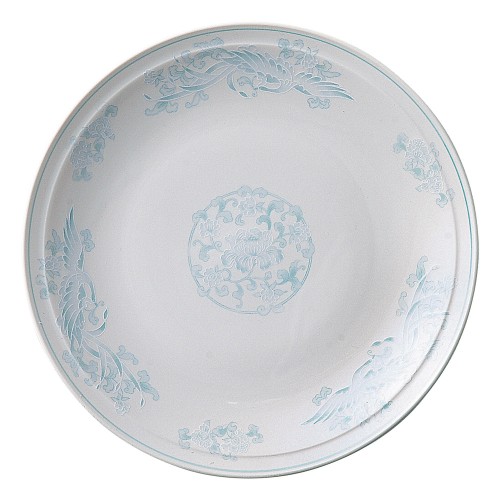 A0435-161 白楽鳳凰 9.0皿|業務用食器カタログ陶里30号