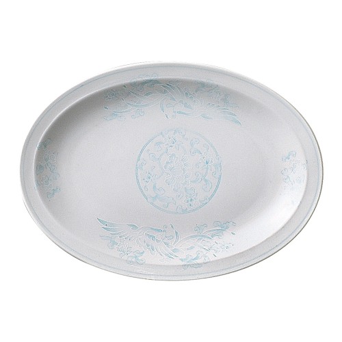 A0439-161 白楽鳳凰 8吋プラター|業務用食器カタログ陶里30号