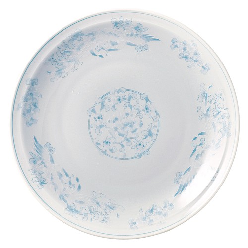 A0442-161 白楽鳳凰 8.0皿|業務用食器カタログ陶里30号