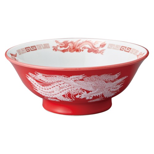 A0634-051 アカ白竜 6.5反高台丼|業務用食器カタログ陶里30号