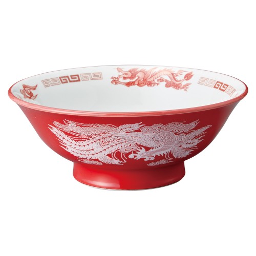 A0635-051 アカ白竜 7.0反高台丼|業務用食器カタログ陶里30号
