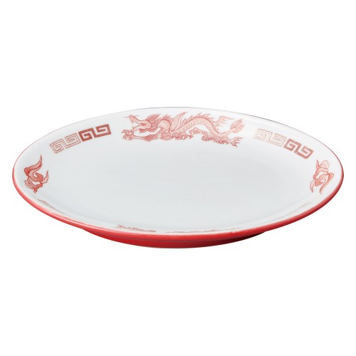 A0638-051 アカ白竜 8吋メタプラター|業務用食器カタログ陶里30号